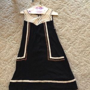 Embroiled black dress.